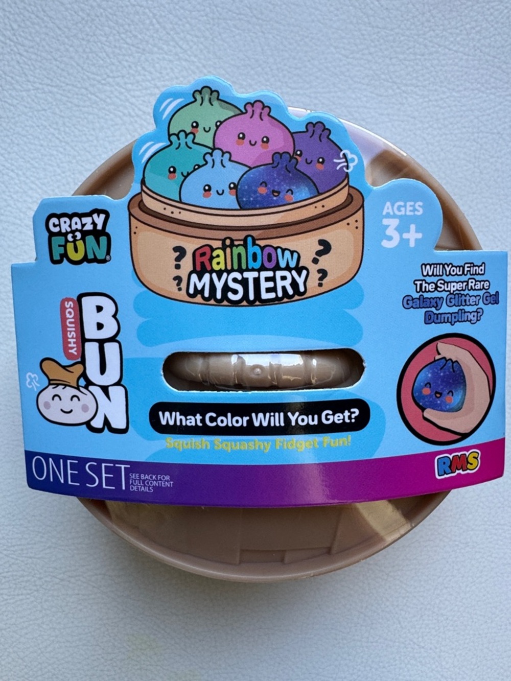 SHIPS TODAY! RARE Rainbow Mystery  Dumpling Squishy Bun Crazy Fun RMS Viral Toy
